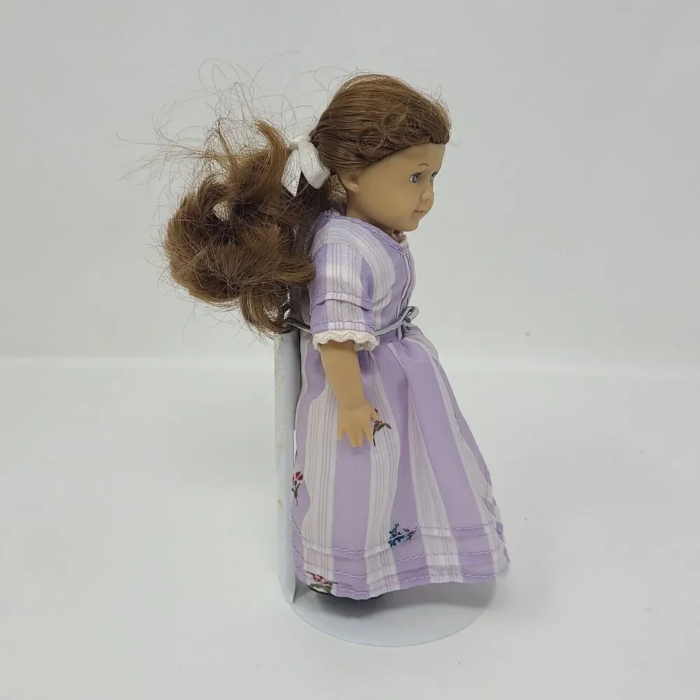 American Girl FELICITY Classic MINI 6” Doll  Painted Eyes Purple Dress Complete